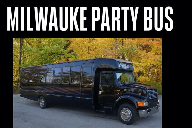 Milwaukee Party Bus Service, airport Transport, General Mitchell airport Transport, bachelorette party bus, bachelor party bus
